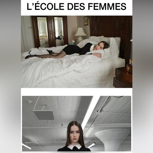 ,L'école des Femmes,Exquisite Soft Dotted Swiss,Slip Included,Stunning,Size 4 - Picture 14 of 16